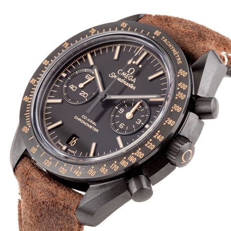 black black omega speedmaster|omega speedmaster dark side moon.